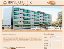Tablet Screenshot of hotelairlink.com